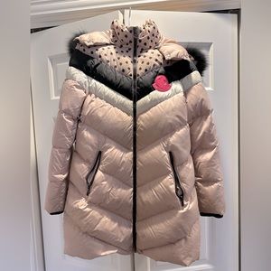 Authentic girl size 12 Moncler w Fur